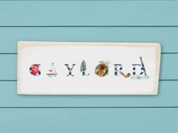 Gaylord, Michigan Wood Block ~ Iconic Art Of Usa Home Decor Wall - thumbnail 1