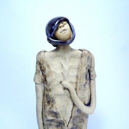 Handmade Ceramic Idf Soldier Sculpture, Clay Art Figurine - thumbnail 4