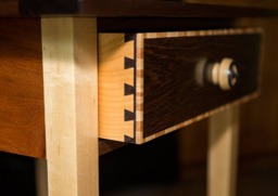 Exotic Wood Chess Table Handmade Craftsman Style Game Table - thumbnail 1
