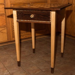 Exotic Wood Chess Table Handmade Craftsman Style Game Table - thumbnail 2