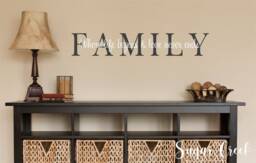 Family Where Life Begins & Love Never Ends-Vinyl Wall Decal-Wall Quotes-Home Decor - Farmhouse - Diy - Sign Making - Vinyl Decal - thumbnail 1