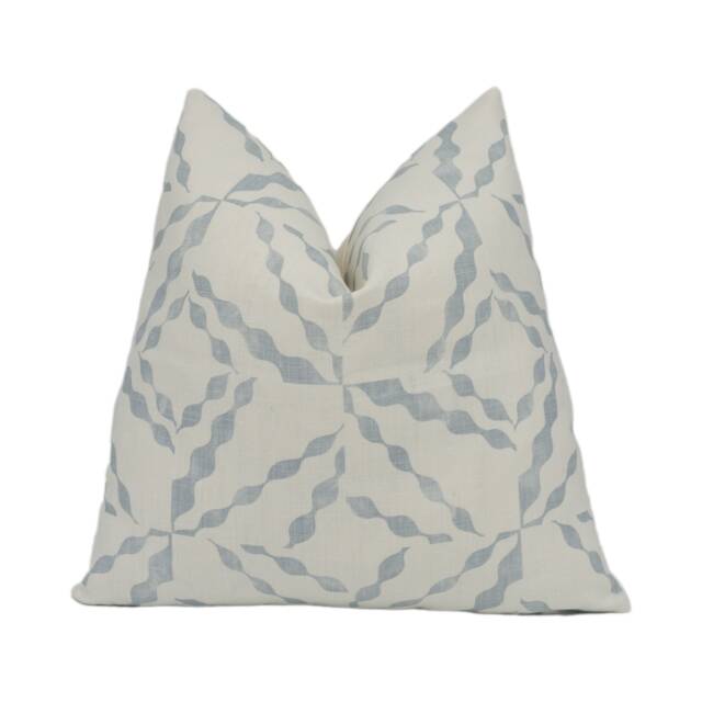 Christopher Farr - Puzzle Pale Blue Modern Geometric Cushion Cover Handmade Throw Pillow Designer Home D??cor - image 1