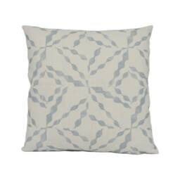 Christopher Farr - Puzzle Pale Blue Modern Geometric Cushion Cover Handmade Throw Pillow Designer Home D??cor - thumbnail 2