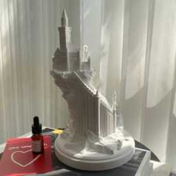 Castle Design Gypsum Diffuser Lamp Aromatherapy Led Light - thumbnail 4