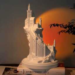 Castle Design Gypsum Diffuser Lamp Aromatherapy Led Light - thumbnail 2