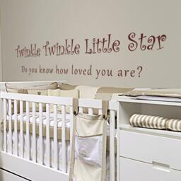 Twinkle Little Star Wall Decal Nursery Baby Room Decal - 058 - thumbnail 1