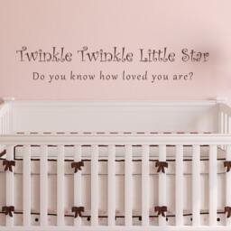 Twinkle Little Star Wall Decal Nursery Baby Room Decal - 058 - thumbnail 2