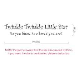 Twinkle Little Star Wall Decal Nursery Baby Room Decal - 058 - thumbnail 4