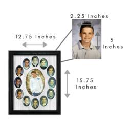 School Years Picture Frame - Oval K-12 Photo Collage Graduation Gift For Parents 11x14 Display Memory Kids - thumbnail 3