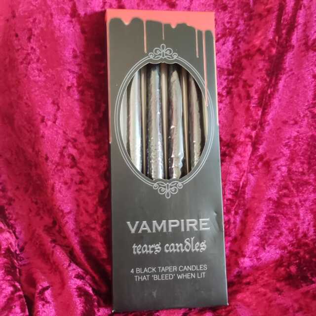 Vampire Tears Candles - Black Taper Bleeding Candle's Halloween Decoration Vampire Alter Shrine Decor Gothic - image 1