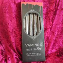 Vampire Tears Candles - Black Taper Bleeding Candle's Halloween Decoration Vampire Alter Shrine Decor Gothic - thumbnail 1