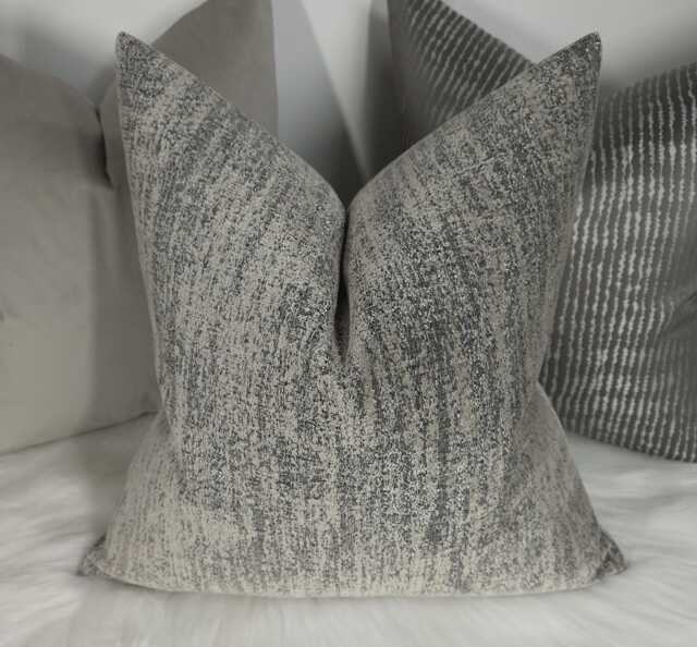 Textured Chenille Villa Nova Marka Smoke Cushion Cover Chenille. Pillow Case/Throw Pillow For Sofa Bed - image 1