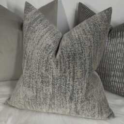 Textured Chenille Villa Nova Marka Smoke Cushion Cover Chenille. Pillow Case/Throw Pillow For Sofa Bed - thumbnail 2