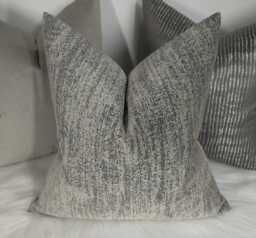 Textured Chenille Villa Nova Marka Smoke Cushion Cover Chenille. Pillow Case/Throw Pillow For Sofa Bed - thumbnail 1