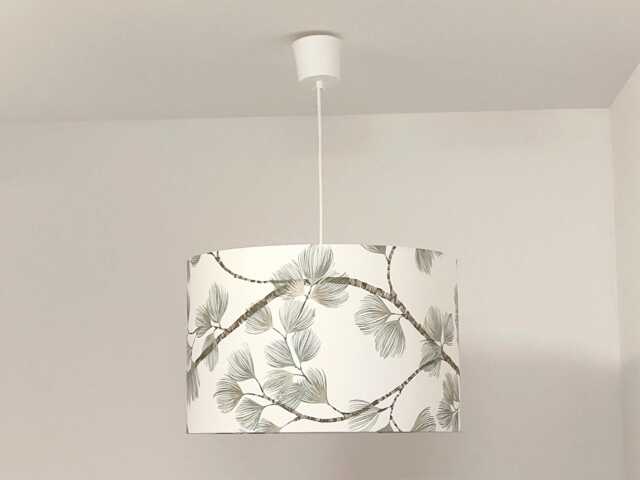 Lampshade Or Pendant Light With A Green & Gold Branch Foliage Motif, ?? 40 cm. Ideal Christmas Birthday Gift Idea. Trendy Leaf Decoration - image 1