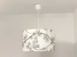 Lampshade Or Pendant Light With A Green & Gold Branch Foliage Motif, ?? 40 cm. Ideal Christmas Birthday Gift Idea. Trendy Leaf Decoration - thumbnail 1