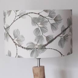 Lampshade Or Pendant Light With A Green & Gold Branch Foliage Motif, ?? 40 cm. Ideal Christmas Birthday Gift Idea. Trendy Leaf Decoration - thumbnail 2