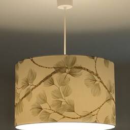 Lampshade Or Pendant Light With A Green & Gold Branch Foliage Motif, ?? 40 cm. Ideal Christmas Birthday Gift Idea. Trendy Leaf Decoration - thumbnail 3
