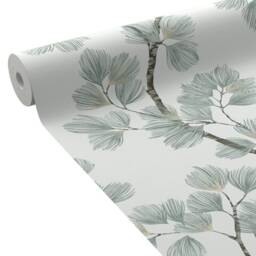 Lampshade Or Pendant Light With A Green & Gold Branch Foliage Motif, ?? 40 cm. Ideal Christmas Birthday Gift Idea. Trendy Leaf Decoration - thumbnail 4
