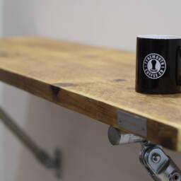 Pair Of Industrial Style Cantilever Supports For Desk/Bar, Heavy Duty Galvanised Steel - thumbnail 3