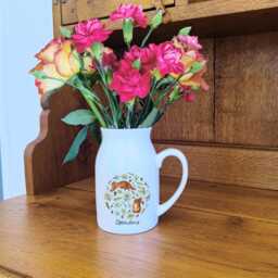 Red Squirrel Flower Jug - Personalised Vase Gifts For Her Wildlife Lover Gift Milk - thumbnail 3