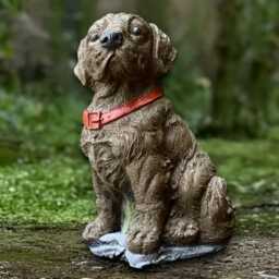 Stone Labrador Statue Concrete Sculpture Outdoor Dog Figurine Cement Memorial Ornament Lover Gift Handmade - thumbnail 4