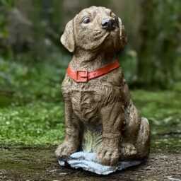 Stone Labrador Statue Concrete Sculpture Outdoor Dog Figurine Cement Memorial Ornament Lover Gift Handmade - thumbnail 1