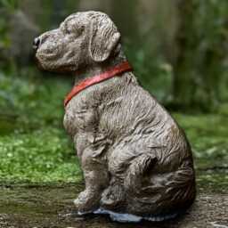Stone Labrador Statue Concrete Sculpture Outdoor Dog Figurine Cement Memorial Ornament Lover Gift Handmade - thumbnail 2