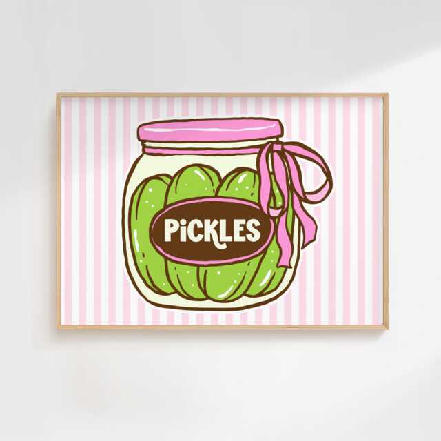 Pickles - Home Print Wall Decor Quirky Kitchen Prints