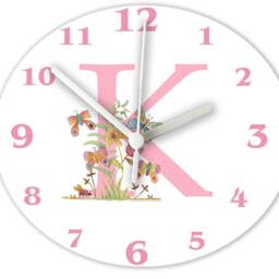 Personalised Girls Nursery Clock Raonbow Pastel Silent, Non-Ticking, Custom Name - thumbnail 2