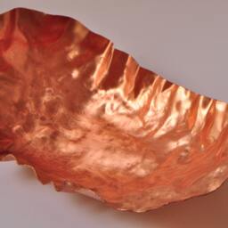Hand Forged Copper Bowl/Tabletop Sculpture - thumbnail 4