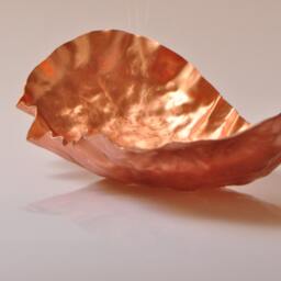 Hand Forged Copper Bowl/Tabletop Sculpture - thumbnail 3