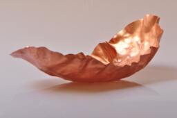 Hand Forged Copper Bowl/Tabletop Sculpture - thumbnail 1