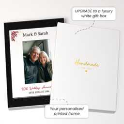 Personalised 40Th Anniversary Gift For Couple - Ruby Wedding Photo Frame Gifts - thumbnail 2