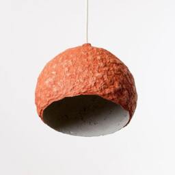 Nursery Lamp From Paper Mache, Small Night Light - Globe Mini - thumbnail 3