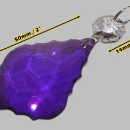Choice Of Purple & Lilac Chandelier Crystals Droplets Beads Prisms Vintage Christmas Tree Wedding Decorations Light Lamp Spare Craft Parts - thumbnail 2