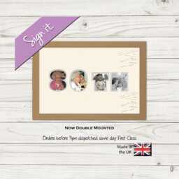 80Th Photo Frame Word Birthday Signing Special Gift Signing-877D By Photos in A Word - thumbnail 1