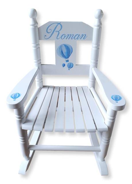 Personalised, Hand-Painted Children's Rocking Chair - Artwork Of Your Choice Free Delivery - image 1