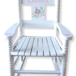Personalised, Hand-Painted Children's Rocking Chair - Artwork Of Your Choice Free Delivery - thumbnail 3