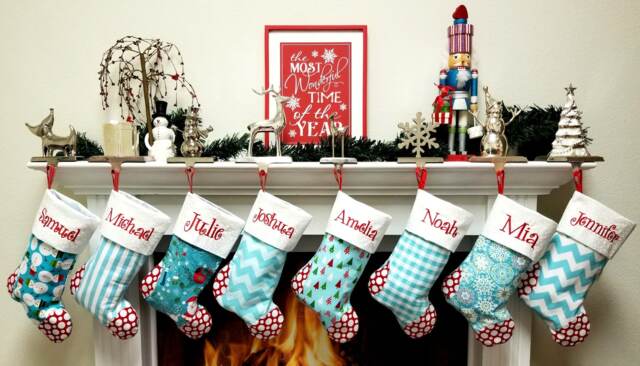 Personalized Family Christmas Stockings Choose Your Favorite 5 & Personalization