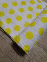 Craftofindiaart Yellow Print Decorative Indian Handmade Polka Dot Kantha Quilt, Bedspread Size Multi - thumbnail 1