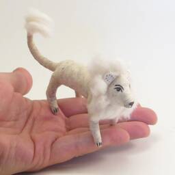 Vintage Inspired Spun Cotton Lion Ornament/Figure - thumbnail 4