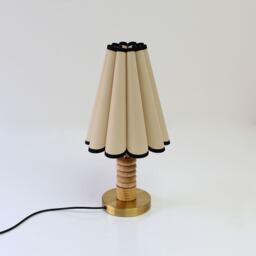 Handmade Khaki Table Lamp With Black Trim For Home Decor-9# - thumbnail 1