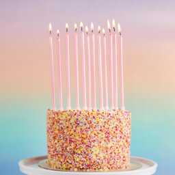 Pink Tall Skinny Wax Candles 12 Pack - thumbnail 1