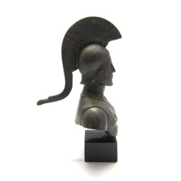 Leonidas King Of Spartan With Verdigris Effect A Greek Ceramic Casting Statue , Museum Quality Art Sculpture - thumbnail 3