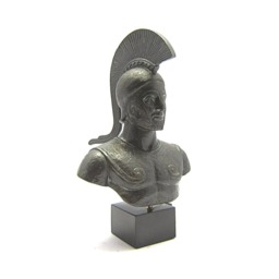 Leonidas King Of Spartan With Verdigris Effect A Greek Ceramic Casting Statue , Museum Quality Art Sculpture - thumbnail 2