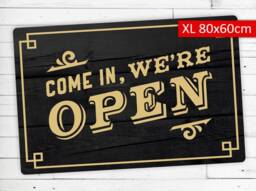 "Dirt Sparrow?? Doormat - Abtreter Motif ""Come in Were Open" - thumbnail 1