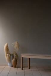 Konk ??? Worker's Bench [Wooden Legs] Bespoke Sizes Available Oak Modern Seat, Minimalist Dining, Hallway Seating, Side Table