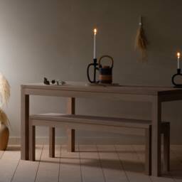 Konk ??? Worker's Bench [Wooden Legs] Bespoke Sizes Available Oak Modern Seat, Minimalist Dining, Hallway Seating, Side Table - thumbnail 4