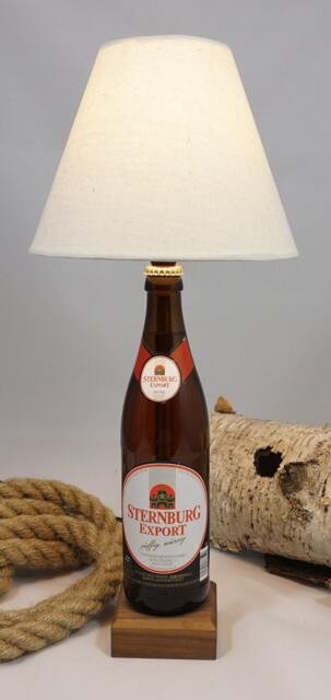 "sternburg Bottle Lamp - Handmade Upcycled ""Men's Gift" - image 1